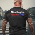 George Washington And John Adams 1789 President Men's T-shirt Back Print Gifts for Old Men