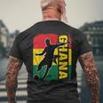 Ghana Soccer Team Ghanaian Flag Jersey Football Fans Men's T-shirt Back Print Gifts for Old Men