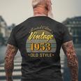 69 Year Old 69Th Birthday Decorations 1953 Vintage Men's T-shirt Back Print Gifts for Old Men