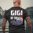 Gigi Of Rookie 1 Years Old Team 1St Birthday Baseball Men's T-shirt Back Print Gifts for Old Men