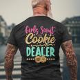 Girls Scout Cookie Dealer Scouting Family Matching Men's T-shirt Back Print Gifts for Old Men