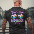 Girl’S Trip Barbados 2024 Summer Beach Weekend Vacation Men's T-shirt Back Print Gifts for Old Men