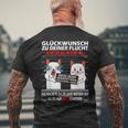 Glückwunsch Zu Deiner Flucht Kündigung Neuen Job Cat S T-Shirt mit Rückendruck Geschenke für alte Männer