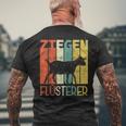 Goat Whisperer Farmer Farmer Goat T-Shirt mit Rückendruck Geschenke für alte Männer