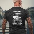 Godfather Godson The Perfect Chaos Team Mens Back Print T-shirt Gifts for Old Men