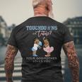 Godmother Gender Reveal Touchdown Tutu Baby Shower Men's T-shirt Back Print Gifts for Old Men