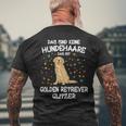 Golden Retriever Glitter Dog Holder Mix Dog T-Shirt mit Rückendruck Geschenke für alte Männer