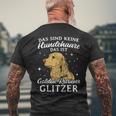 Golden Retriever Glitter Dog Holder Dog Owners T-Shirt mit Rückendruck Geschenke für alte Männer