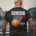 Graduate Senior Class Of 2024 Basketball Player Graduation Men's T-shirt Back Print Gifts for Old Men