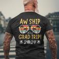 Graduation Trip Cruise 2024 Ship Senior Matching Cruise Men's T-shirt Back Print Gifts for Old Men