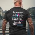 Grandad Promoted To Grandad Again Est 2022 For Men Man Mens Back Print T-shirt Gifts for Old Men