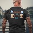 Grandma Can Bearly Wait Bear Gender Neutral Boy Baby Shower Men's T-shirt Back Print Gifts for Old Men