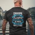 Grandpa Knows Apparel Mens Back Print T-shirt Gifts for Old Men
