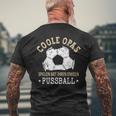 Grandpa Und Enkel Spielen Football T-Shirt mit Rückendruck Geschenke für alte Männer