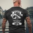 Grandpa Will Be Grandson Kriegen Grandfather Grandparents Beförderung T-Shirt mit Rückendruck Geschenke für alte Männer