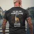 Great Dane Glitter Dog Holder Great Dane Dog T-Shirt mit Rückendruck Geschenke für alte Männer