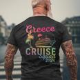 Greece Cruise Family 2024 Squad Vacation Matching Family Men's T-shirt Back Print Gifts for Old Men