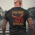 Grill Dad Everybody Chill Dad Is On The Grill Mens Back Print T-shirt Gifts for Old Men