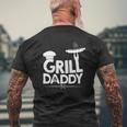 Grill Daddy Grill Father Grill Dad Father's Day Mens Back Print T-shirt Gifts for Old Men