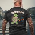 Grillen Chillen Bierchen Killen S T-Shirt mit Rückendruck Geschenke für alte Männer