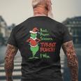 Grinch Rock Paper Scissors Throat Punch I Win Christmas Mens Back Print T-shirt Gifts for Old Men