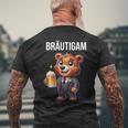 Groom Jga Stag Party Bear Jga T-Shirt mit Rückendruck Geschenke für alte Männer
