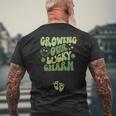 Growing Our Lucky Charm St Patrick's Day Pregnancy Maternity Men's T-shirt Back Print Gifts for Old Men