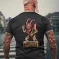 Gruss Vom Krampus Böse Frohe Krampus Weihnachtsdämon T-Shirt mit Rückendruck Geschenke für alte Männer