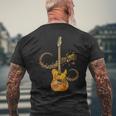 Guitar Guitar Player T-Shirt mit Rückendruck Geschenke für alte Männer