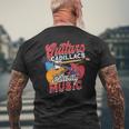 Guitars Cadillacs Hillbilly Music Guitarist Music Album Men's T-shirt Back Print Gifts for Old Men