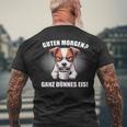 Guten Morgen Ganz Dünne Eis Jack Russell Terrier Dog T-Shirt mit Rückendruck Geschenke für alte Männer