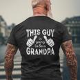 This Guy Is Going To Be A Grandpa Mens Back Print T-shirt Gifts for Old Men