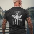 Gym Weightlifting Natural Bodybuilding Tee Anti-Fake Natty Mens Back Print T-shirt Gifts for Old Men