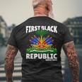 Haiti Heritage Since 1804 Proud Zoe Happy Haitian Flag Day Men's T-shirt Back Print Gifts for Old Men