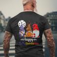 Halloween Thanksgiving Christmas Happy Hallothanksmas Gnomes V9 Mens Back Print T-shirt Gifts for Old Men