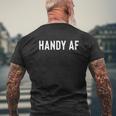 Handyman Tools Contractor For Men Or Dad Mens Back Print T-shirt Gifts for Old Men