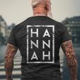 Hannah Minimalism S T-Shirt mit Rückendruck Geschenke für alte Männer