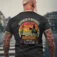 Happiness Is Watching Gun-Smoke Over And Vintage Cowboys Men's T-shirt Back Print Gifts for Old Men
