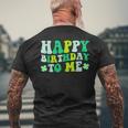 Happy Birthday To Me St Patrick's Day 2024 Lucky Birthday Men's T-shirt Back Print Gifts for Old Men