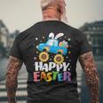 Happy Easter Monster Truck Bunny Easter Eggs Boys Toddler Men's T-shirt Back Print Gifts for Old Men