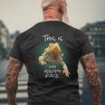 This Is My Happy Face Bearded Dragon Reptile Mens Back Print T-shirt Gifts for Old Men