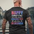 Happy Father's Day To The Most Amazing Dad Lives In Heaven Mens Back Print T-shirt Gifts for Old Men
