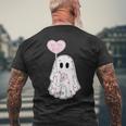 Happy Valentine Ghost Retro Be My Boo Valentine's Day Ghost Men's T-shirt Back Print Gifts for Old Men
