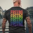 Hashtag Free Bg We Are Bg 42 Men's T-shirt Back Print Gifts for Old Men