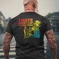 I Hate Every Cop In This Town Retro Men's T-shirt Back Print Gifts for Old Men