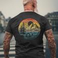 I Hate People Vintage Sun Retro Camping Hiking Men's T-shirt Back Print Gifts for Old Men
