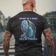 Heart Of Wolf Soul Of A Dragon Men's T-shirt Back Print Gifts for Old Men