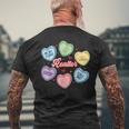 Hearts Candy Valentines Day Real Estate Be My Client Men's T-shirt Back Print Gifts for Old Men