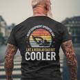 Heavy Equipment Operator Dad Excavator Bulldozer Men's T-shirt Back Print Gifts for Old Men