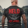 Held Der Arbeit Ossi Idea East Germany T-Shirt mit Rückendruck Geschenke für alte Männer